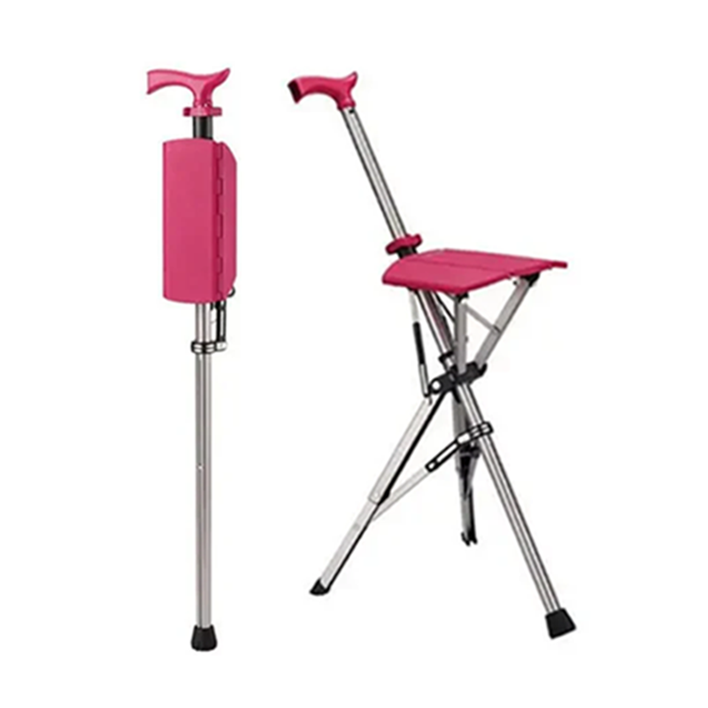 💥Folding stool with crutches💥BEST GIFT FOR ELDERLY PEOPLE